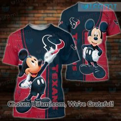 Houston Texans Shirt 3D Adorable Mickey Texans Gift