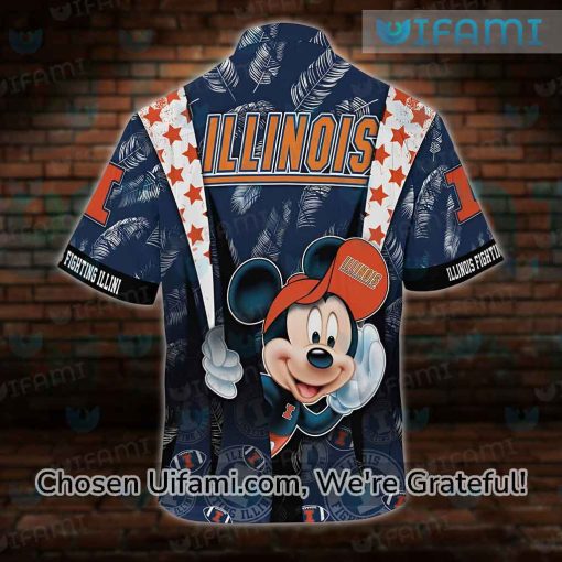 Illinois Illini Hawaiian Shirt Mickey Illinois Illini Gift