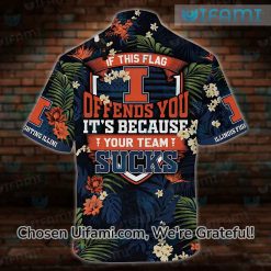 Illinois Illini Hawaiian Shirt Offends You Your Team Sucks Illinois Illini Gift 3