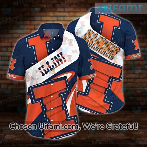 Illinois Illini Hawaiian Shirt Upbeat Illinois Illini Gift