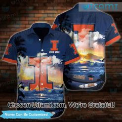 Illinois Illini Hawaiian Shirt Valuable Illinois Illini Gift