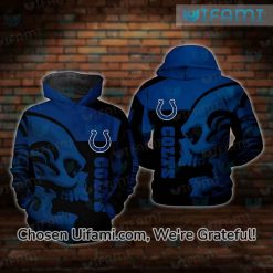 Indianapolis Colts Hoodie 3D Beautiful Skull Colts Gift