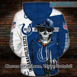 Indianapolis Colts Hoodie 3D Novelty Skeleton Gifts For Colts Fans