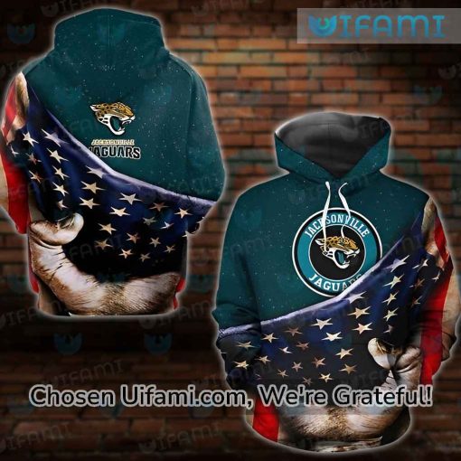 Jacksonville Jaguars Hoodie 3D Radiant USA Flag Jaguars Gifts