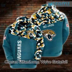 Jacksonville Jaguars Military Hoodie 3D Spectacular Camo Go Jags Jaguars Gifts