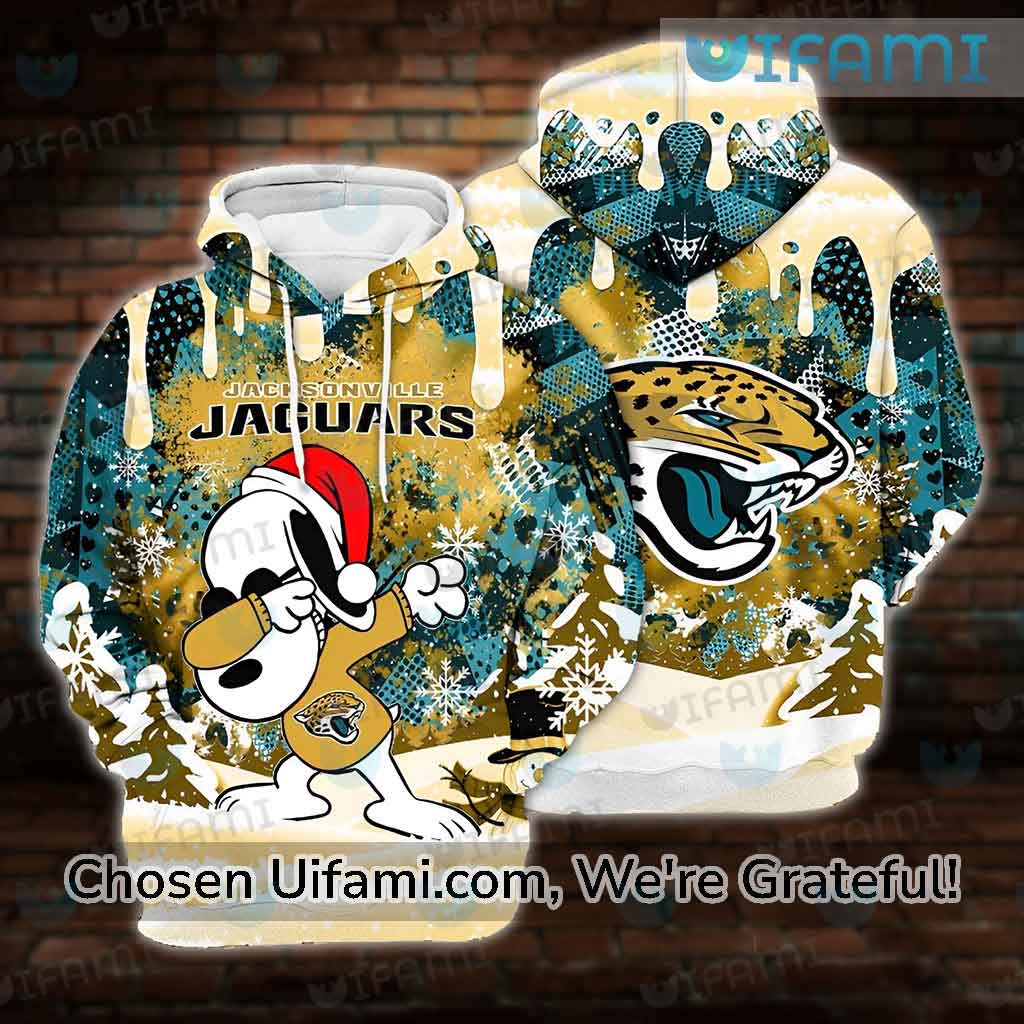 Merry Christmas Season Jacksonville Jaguars Snoopy 3D Hoodie Cute Christmas  Gift For Men And Women