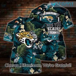 Jaguars Shirt 3D Flag Offends You Your Teams Sucks Jacksonville Jaguars Gift