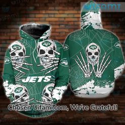 Jets Hoodie Mens 3D Exclusive Skull New York Jets Gift