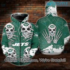 Jets Hoodie Mens 3D Exclusive Skull New York Jets Gift