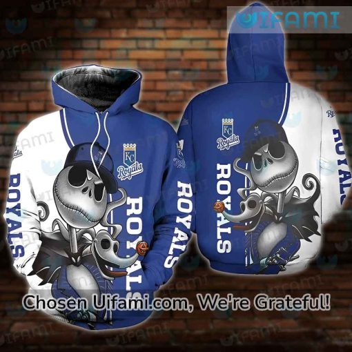 KC Royals Hoodie 3D Superb Jack Skellington Kansas City Royals Gift