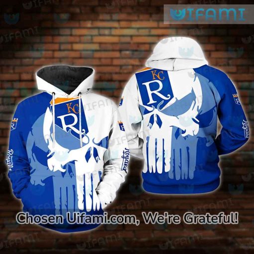 KC Royals Zip Up Hoodie 3D Inspiring Punisher Skull Kansas City Royals Gift