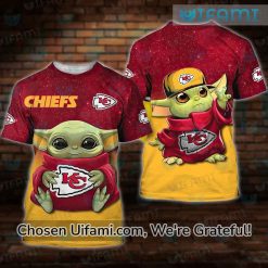 Kansas City Chiefs Tee Shirt 3D New Baby Yoda Best Gifts For Chiefs Fans