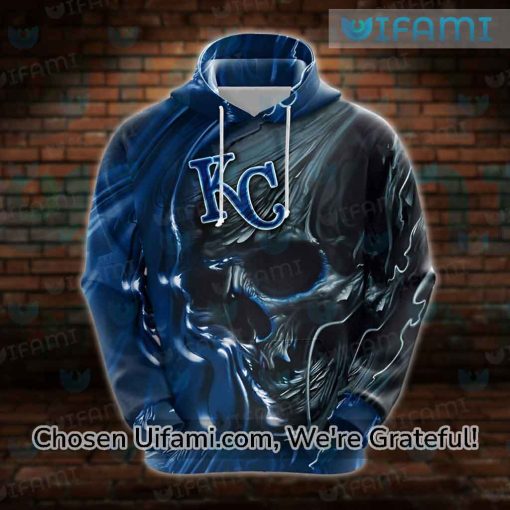 Kansas City Royals Hoodie 3D Simple Skull Royals Gift