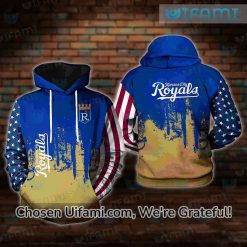 Kansas City Royals Zip Up Hoodie 3D USA Flag Royals Gift