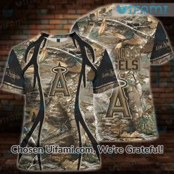 LA Angels Shirt 3D Thrilling Hunting Camo Los Angeles Angels Gifts