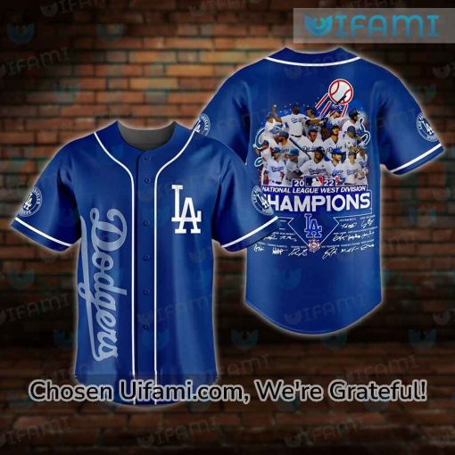 LA Dodgers Baseball Jersey 2022 NL West Champs Best Gifts For Dodgers Fans
