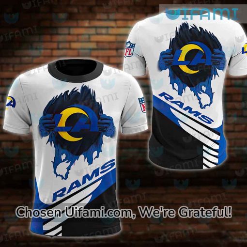 LA Rams Vintage Shirt 3D Breathtaking Rams Fan Gifts