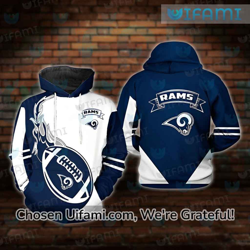 NFL Los Angeles Rams Blue 3D Hoodie Zip Hoodie For Men And Women