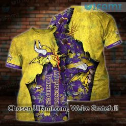MN Vikings Shirt 3D Jesus Christ Unique Minnesota Vikings Gifts