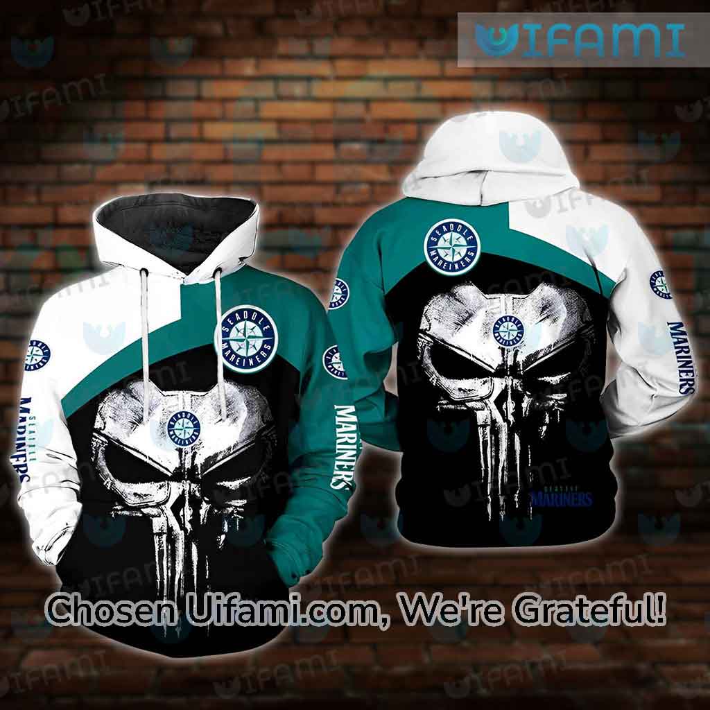 Seattle Mariners Hoodie 3D Excellent Skull Mariners Gift