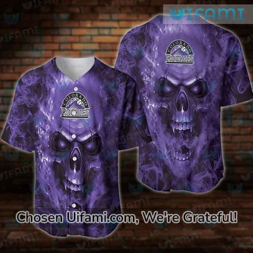 Men Colorado Rockies Jersey Adorable Skull Colorado Rockies Gifts