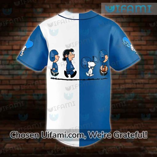 Men LA Dodgers Jersey Funny Peanuts Snoopy Best Dodgers Gifts For Her