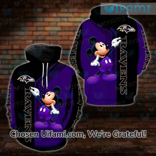 Mens Baltimore Ravens Hoodie 3D Highly Effective Mickey Ravens Football Gifts