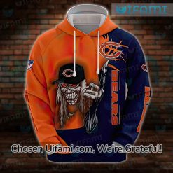 Mens Bears Hoodie 3D Graceful Eddie The Head Chicago Bears Gifts For Men 1