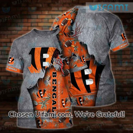 Mens Bengals Shirt 3D Tempting Jesus Christ Cincinnati Bengals Gift