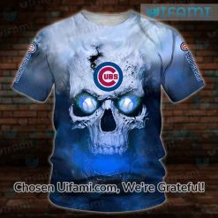 Mens Chicago Cubs Shirt 3D Valuable Skull Cubs Gifts For Him