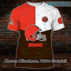 Mens Cleveland Browns Shirt 3D Spirited Browns Gifts For Dad