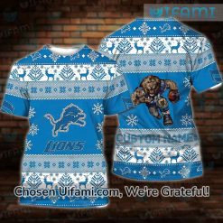 Mens Detroit Lions Shirt 3D Valuable Christmas Detroit Lions Gift