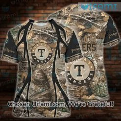 Mens Texas Rangers Shirt 3D Special Hunting Camo Texas Rangers Father’s Day Gifts