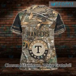 Mens Texas Rangers Shirt 3D Special Hunting Camo Texas Rangers Fathers Day Gifts Latest Model