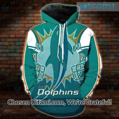 Miami Dolphins Hoodie Vintage 3D Outstanding Miami Dolphins Gift Ideas