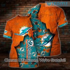 Miami Dolphins Shirt 3D Inspiring Jesus Christ Miami Dolphins Gift