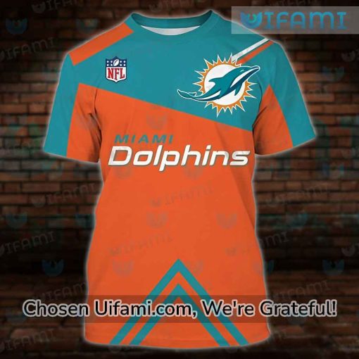 Miami Dolphins T-Shirt 3D Popular Gifts For Miami Dolphins Fans