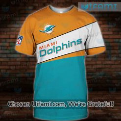 Miami Dolphins Tee Shirt 3D Bold Miami Dolphins Gift