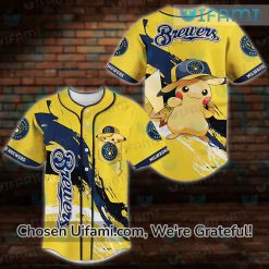 Milwaukee Brewers Jerseys For Sale Valuable Pikachu Brewers Gift