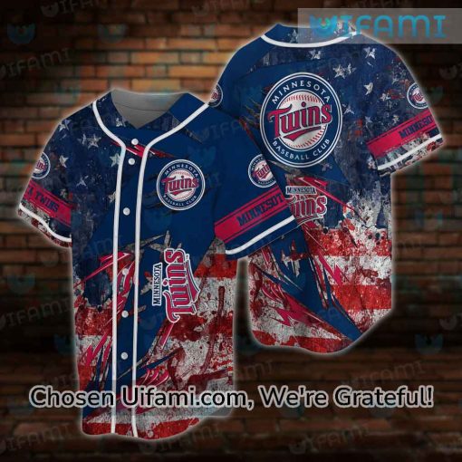 Minnesota Twins New Jerseys Fun USA Flag Minnesota Twins Gift