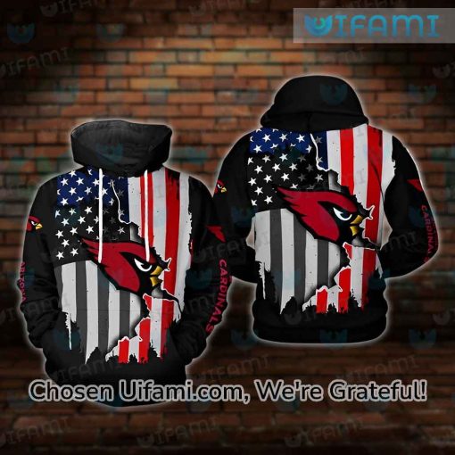 NFL Cardinals Hoodie 3D Brilliant USA Flag Arizona Cardinals Gift