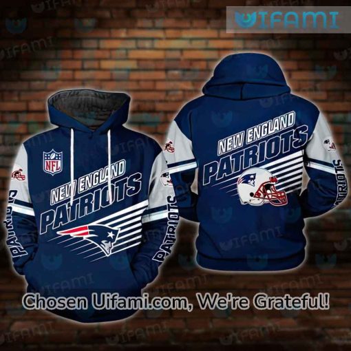 NFL Patriots Hoodie 3D Bold New England Patriots Gift