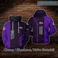 NFL Ravens Hoodie 3D Exciting Gucci Baltimore Ravens Gift