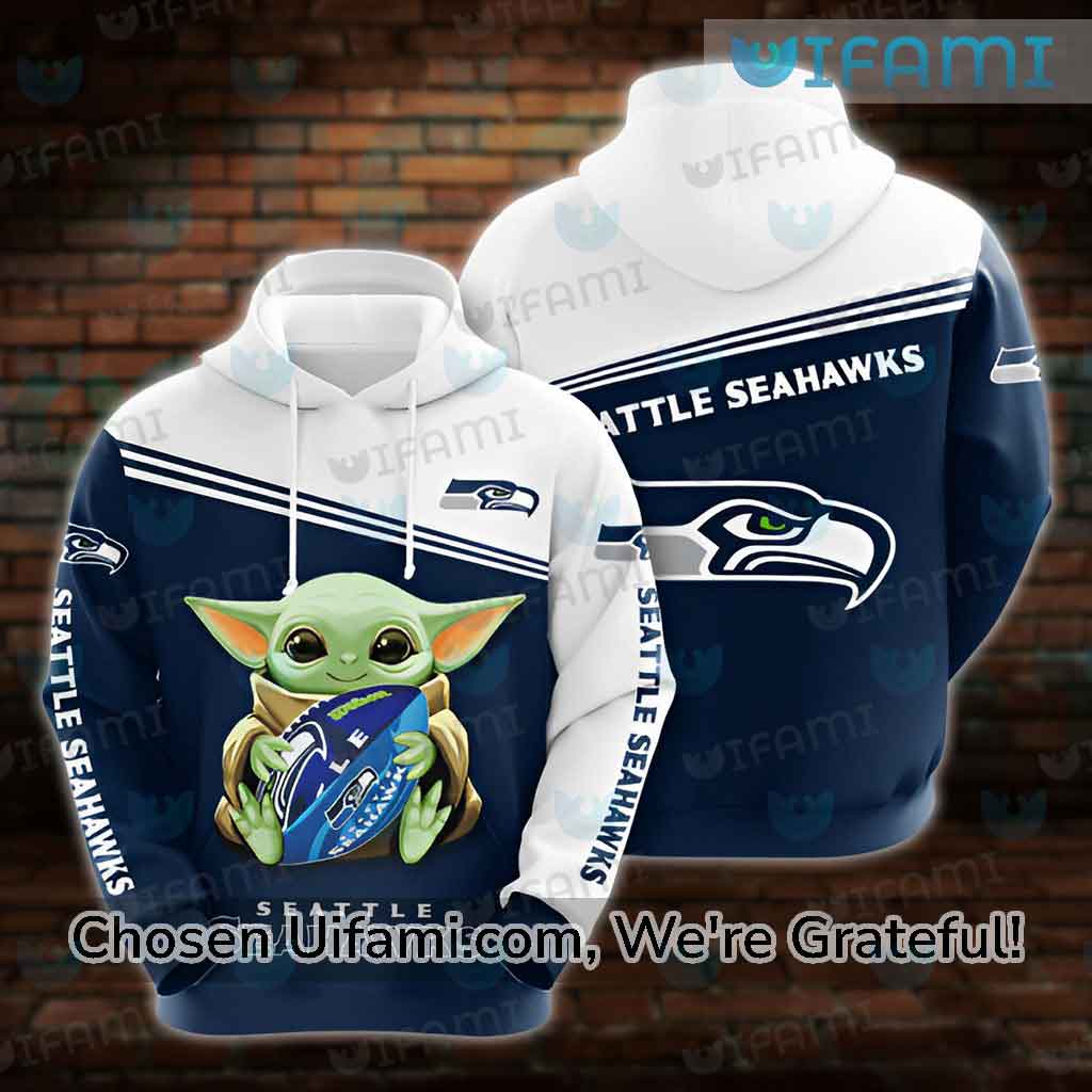 NFL Seahawks Hoodie 3D Attractive Baby Yoda Seattle Seahawks Gift -  Personalized Gifts: Family, Sports, Occasions, Trending