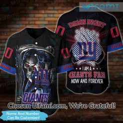 NY Giants Baseball Jersey Stunning Custom Grim Reaper New York Giants Gifts For Him