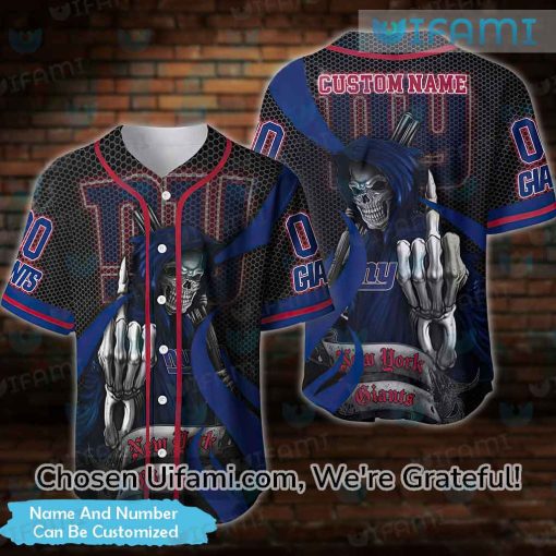 NY Giants Baseball Shirts Inexpensive Grim Reaper New York Giants Gifts For Him