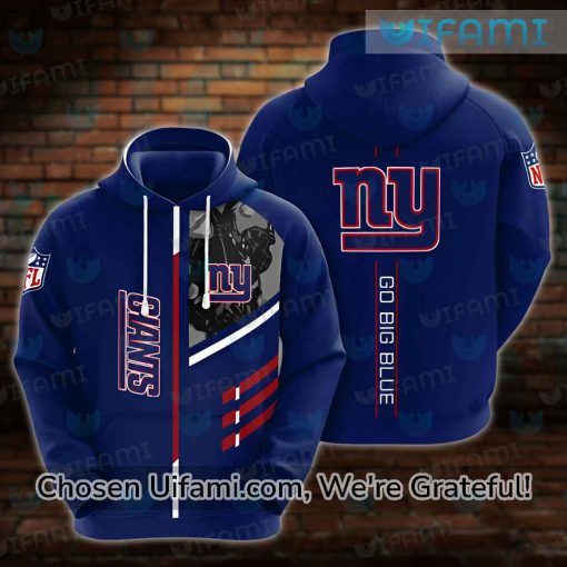 NY Giants Full Zip Hoodie 3D Awesome Go Big Blue New York Giants Gift