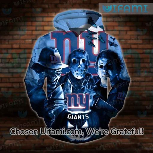 NY Giants Hoodie Mens 3D Freddy Krueger Michael Myers Jason Voorhees Gift