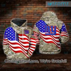 NY Giants Veterans Day Hoodie 3D Radiant Camo USA Flag New York Giants Gift