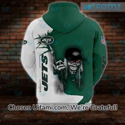 NY Jets Hoodie 3D Dazzling Eddie The Head New York Jets Gift 3